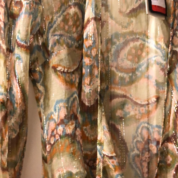 Gorgeous sheer Silk Patricia Pepe Wrap Top - Picture 8 of 9